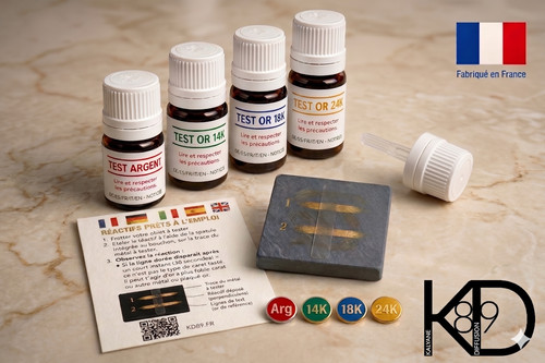 Kit testerset oder säure 14k - oder,