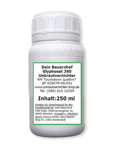 Glyphosat 250 ml - 1x,